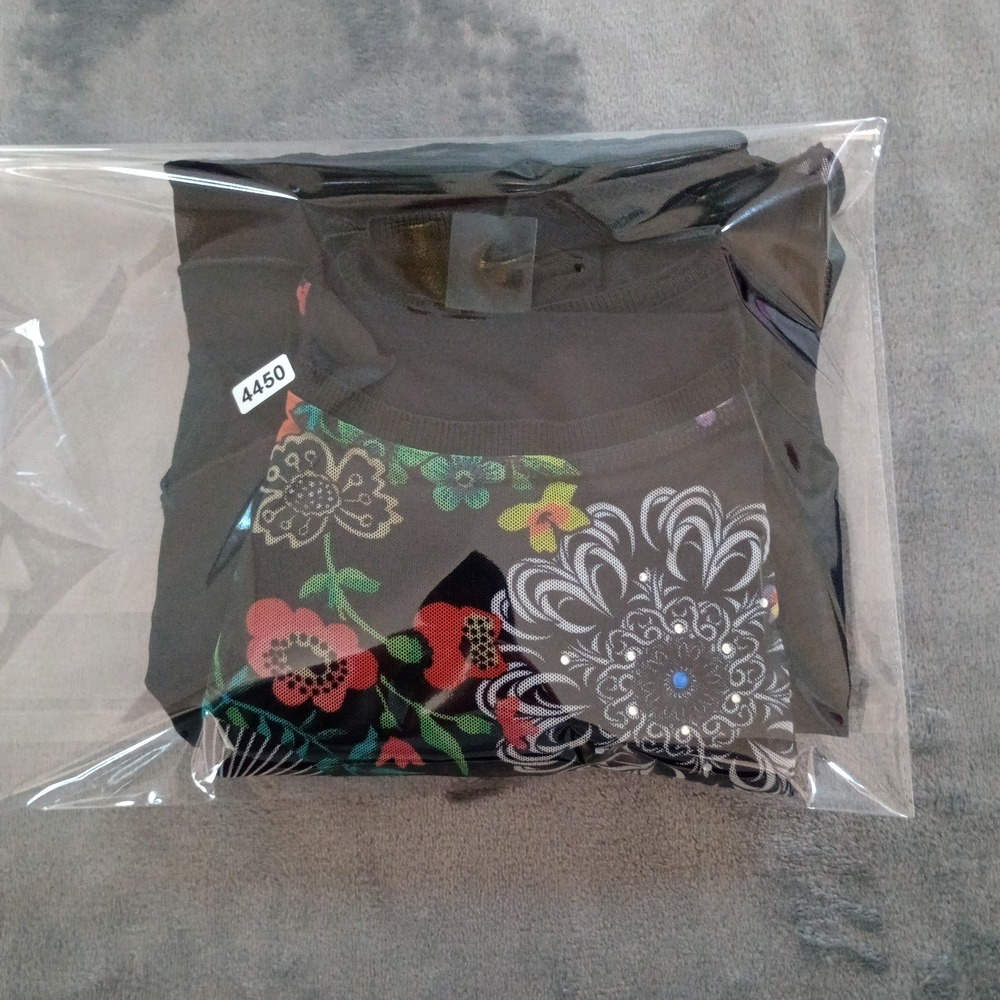 Desigual Womens‎ Floral Tunic Top Size Medium 3/4 Sleeve Boho Artsy Fairycore - Picture 16 of 16